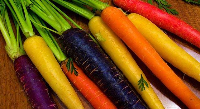 Знаете ли, че морковите са били лилави?